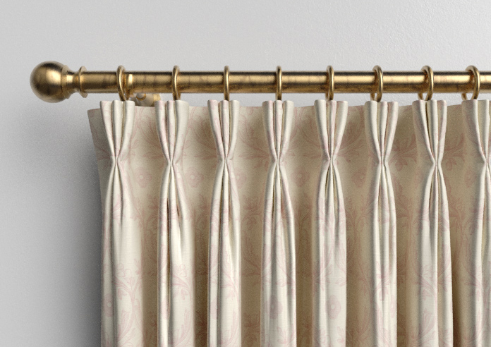 Trellis Prints, Vine and Bloom Romsey Rosies Pink - Made to Measure Curtains - Image 11